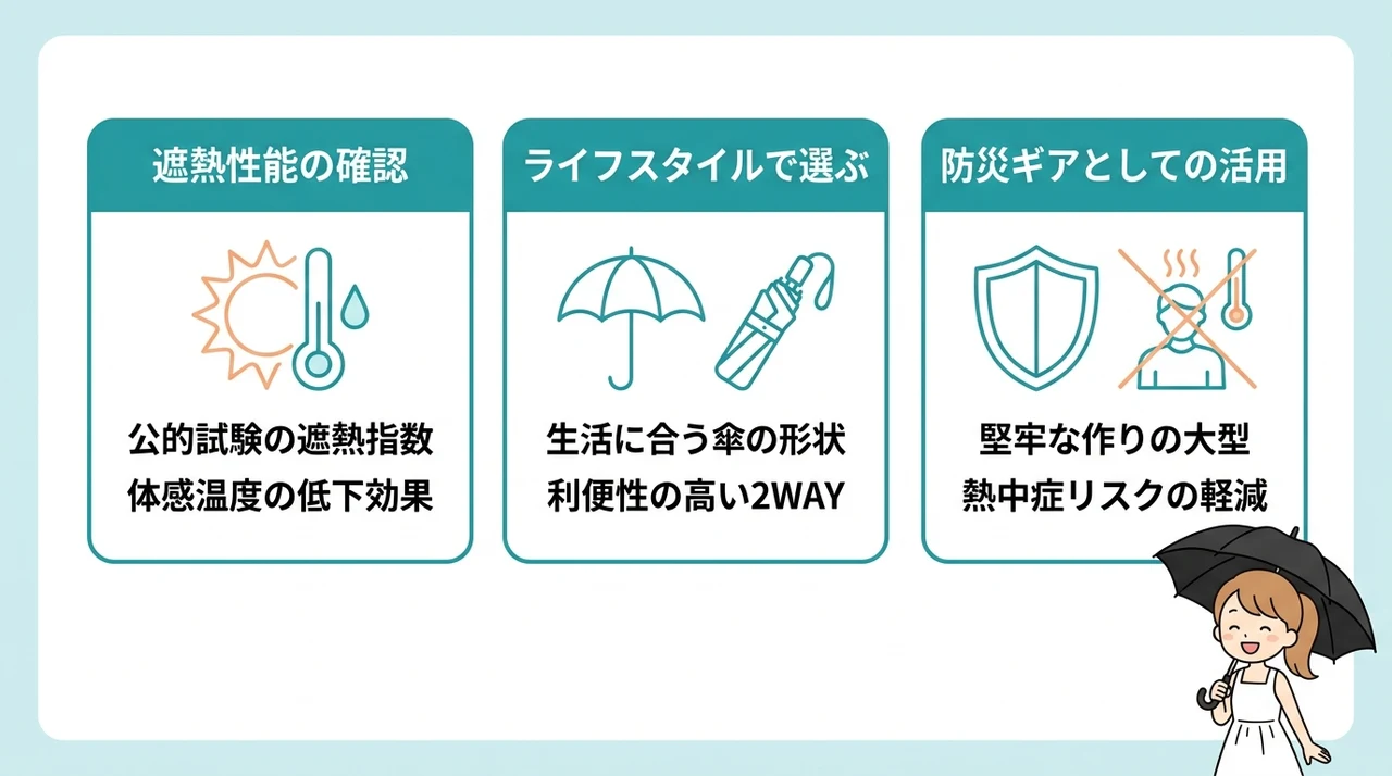 失敗しない完全遮光日傘の選び方