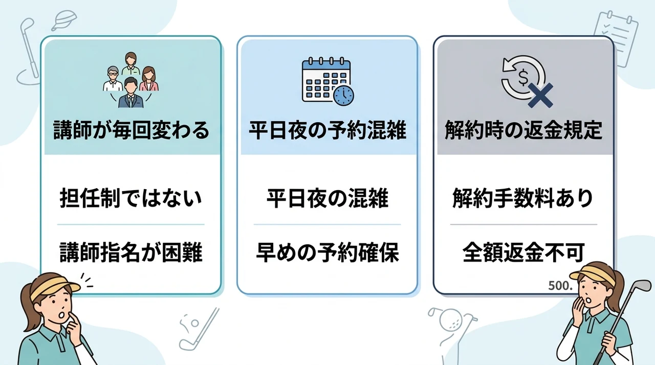 チキンゴルフの悪い口コミと注意点